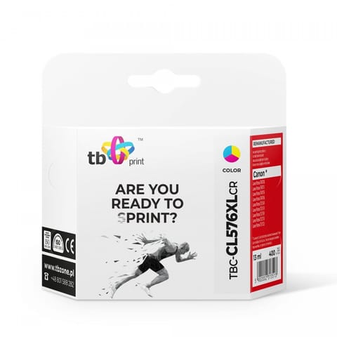 ⁨Tusz do Canon Pixma TS3550i TBC-CL576XLCR refabrykowany kolorowy⁩ w sklepie Wasserman.eu