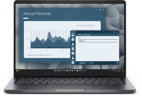 ⁨Laptop Dell Pro 14 PC14255/AMD Ryzen 3 210/8GB/512GB SSD/14.0 FHD+/AMD Radeon 740M/FgrPr/Cam & Mic/WLAN + BT/Backlit Kb/3 Cell/W11Pro⁩ w sklepie Wasserman.eu