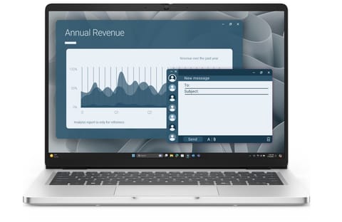 ⁨Laptop Dell Pro 14 PC14255/AMD Ryzen AI 7 350/16GB/512GB SSD/14.0 FHD+/Radeon 860M/FgrPr/FHD/IR Cam/Mic/WLAN+ BT/Backlit Kb/3 Cell/W11Pro⁩ w sklepie Wasserman.eu