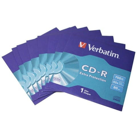 ⁨Płyta CD-R Verbatim Extra Protection     700MB 52X 1szt 43843⁩ w sklepie Wasserman.eu
