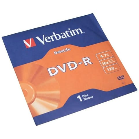 ⁨Płyta DVD-R Verbatim Daralife 4.7GB 1szt 16X 43844⁩ w sklepie Wasserman.eu