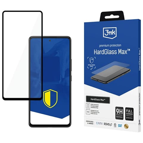 ⁨Szkło hartowane 3MK HardGlass Max do     Samsung Galaxy A53 5G czarny⁩ w sklepie Wasserman.eu