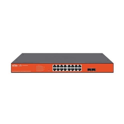 ⁨Wi-Tek 16*10/100/1000Mbps RJ45 Ports⁩ w sklepie Wasserman.eu