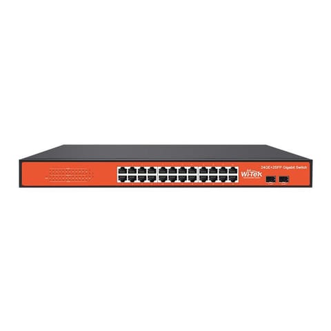 ⁨Wi-Tek 24GE+2SFP FULL GIGA⁩ w sklepie Wasserman.eu