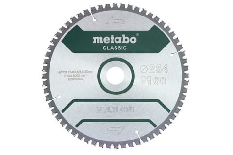 Metabo 628285000 circular saw blade 25.4 cm 1 pc(s) at Wasserman.eu