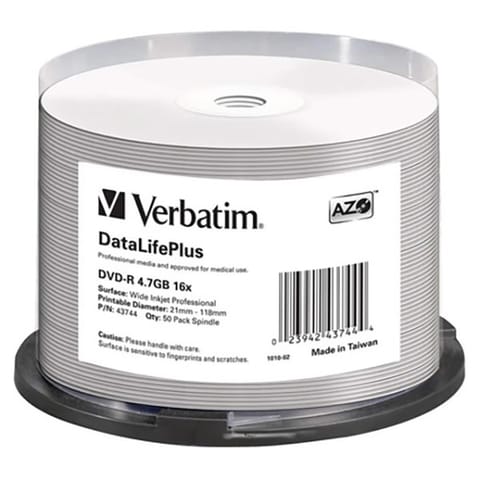 ⁨Smartdisk DVD-R, White Thermal Printable, 69831, 4.7GB, 16x, wrap, 100-pack, 12cm, do archiwizacji danych⁩ w sklepie Wasserman.eu