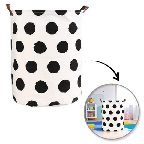 CONTAINER BASKET BAG FOR TOYS OR WASHING DOTS 35x45 cm OR2WZ26 at Wasserman.eu