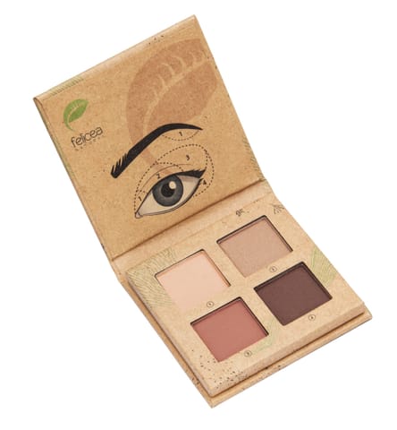 ⁨FELICEA Paleta czterech naturalnych cieni do powiek 201 Nude 3,2 g⁩ w sklepie Wasserman.eu