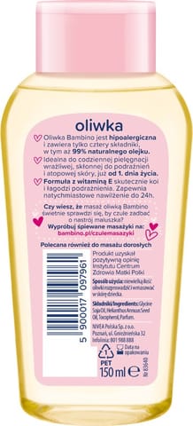 ⁨NIVEA BAMBINO Oliwka 150ml   83640 new &⁩ w sklepie Wasserman.eu