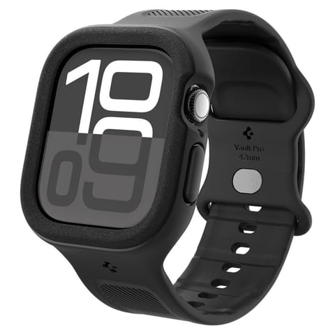 ⁨Spigen Vault Pro - Pasek z obudową do Apple Watch 10 42 mm (Matte Black)⁩ w sklepie Wasserman.eu
