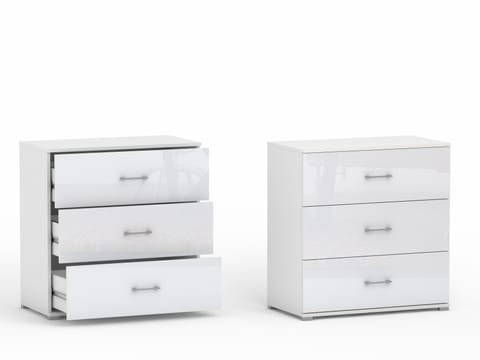 ⁨Komoda POLA 3s 83 cm  - 6 kolorów + 4 szerokości do wyboru, matowa lub połysk⁩ w sklepie Wasserman.eu