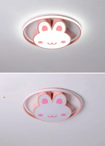 ⁨Lampa LED sufitowa plafon do pokoju dziecięcego ściemniana LUMELA + pilot króliczek⁩ w sklepie Wasserman.eu