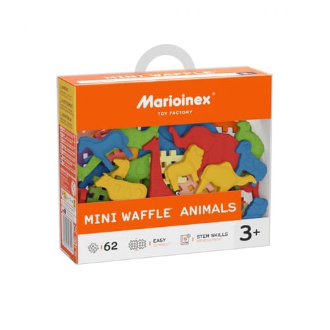 ⁨Klocki Mini Waffle - Zwierzęta 62 elementy⁩ w sklepie Wasserman.eu