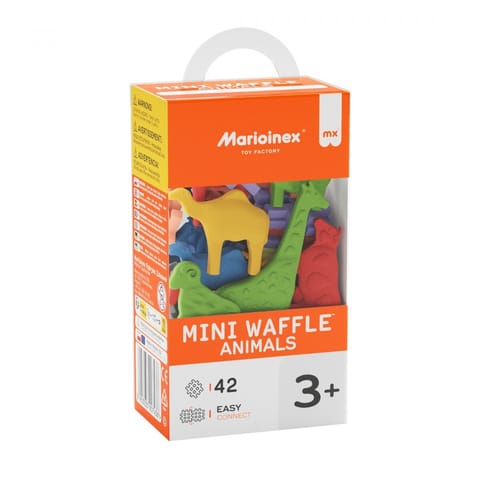 ⁨Klocki Mini Waffle  - Zwierzęta 42 elementy⁩ w sklepie Wasserman.eu