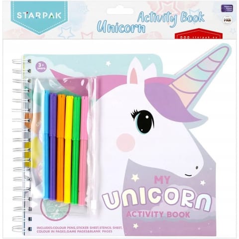 ⁨Zestaw kreatywny do kolorowania + pisaki UNICORN 497702 STARPAK⁩ w sklepie Wasserman.eu