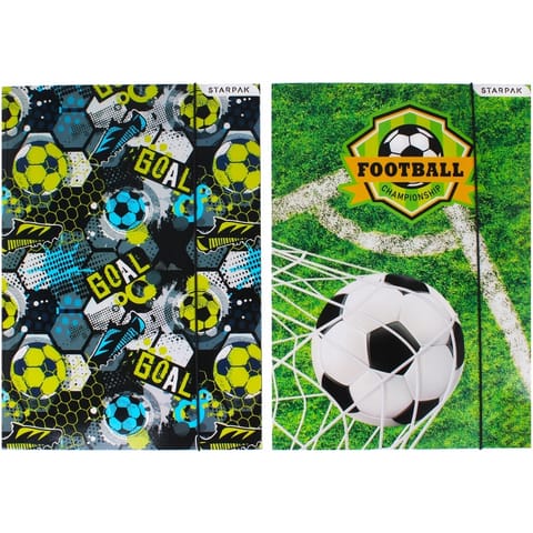 ⁨Teczka z gumką A4 FOOTBALL 5903246495300 STARPAK⁩ w sklepie Wasserman.eu