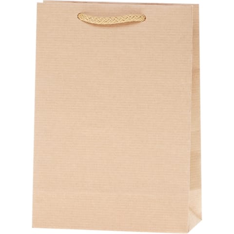 ⁨Torebka prezentowa KRAFT 1 mała szara 13x18x6cm ROZETTE⁩ w sklepie Wasserman.eu