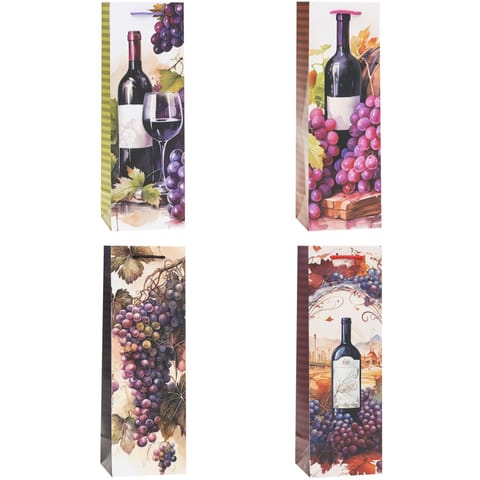 ⁨Torebka prezentowa 12x36x9cm Lux TBF-24048-BB ROZETTE⁩ w sklepie Wasserman.eu