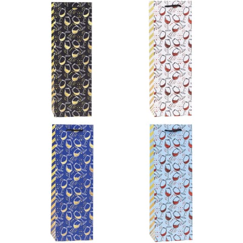 ⁨Torebka prezentowa 12x36x9cm TBG-24051-HS-BB ROZETTE⁩ w sklepie Wasserman.eu