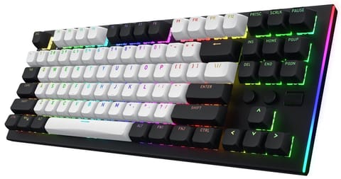 ⁨Klawiatura dla graczy Hator Gravity TKL mechaniczna czarna (klawisze czarno-białe)⁩ w sklepie Wasserman.eu