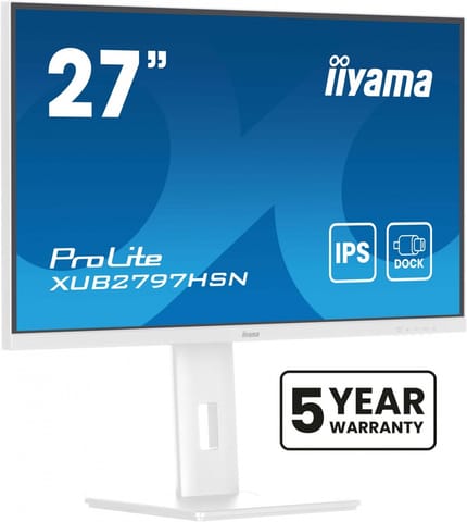 ⁨Monitor 27 inches XUB2797HSN-W2 IPS,FHD,USB-C Dock,HAS,300cd,1ms,sRGB99%,100Hz,HDMI,DP-out,USBx4,RJ45,2x2W/5y/⁩ at Wasserman.eu