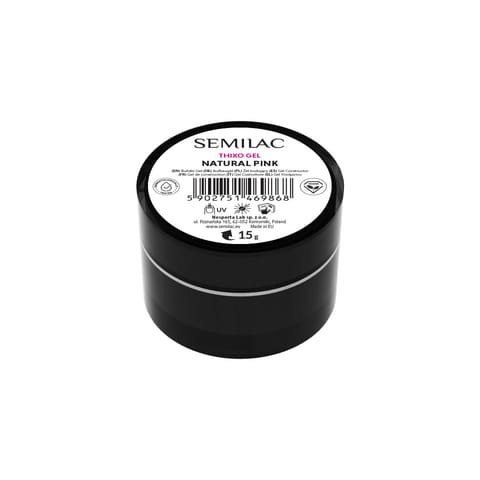 ⁨SEMILAC Żel budujący Thixo Gel - Natural Pink 15 g⁩ w sklepie Wasserman.eu