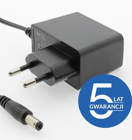 ⁨ZASILACZ WTYCZKOWY ESPE 12V 1A 12W WTYK PROSTY 2,1x5,5mm 5 LAT GW.⁩ w sklepie Wasserman.eu