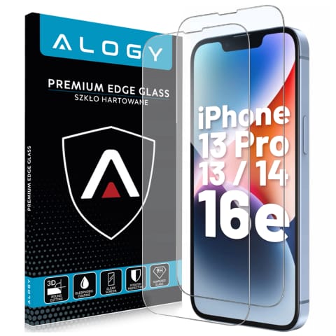 ⁨2x Szkło hartowane Alogy na ekran do Apple iPhone 13/ 13 Pro/ 14/ 16e⁩ w sklepie Wasserman.eu