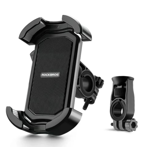 ⁨Uchwyt rowerowy Rockbros na kierownicę 4,7–6,8″ – czarny⁩ w sklepie Wasserman.eu