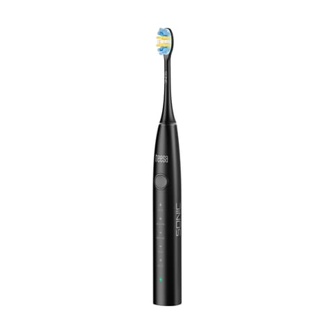 ⁨Soniczna szczoteczka do zębów TEESA SONIC 2 czarna , 5 trybów pracy, etui podróżne , USB typ C⁩ w sklepie Wasserman.eu