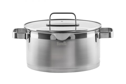 ⁨Garnek z pokrywą 24 cm MISTRAL 5,5 L BR-7344⁩ w sklepie Wasserman.eu