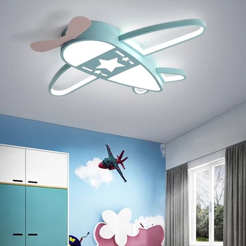 ⁨Lampa LED sufitowa plafon do pokoju dziecięcego ściemniana LUMELA + pilot samolot⁩ w sklepie Wasserman.eu