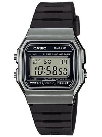 ⁨ZEGAREK MĘSKI CASIO F-91WM-1BDF (zd102d)  + BOX⁩ w sklepie Wasserman.eu