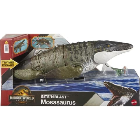 ⁨Jurassic World Figurka Bite 'N Blast Mosasaurus⁩ w sklepie Wasserman.eu