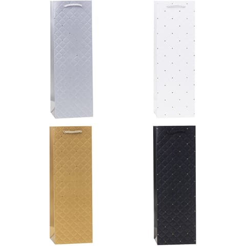 ⁨Torebka prezentowa 12x36x9cm TBG-24199-BB-HS emboss ROZETTE⁩ w sklepie Wasserman.eu