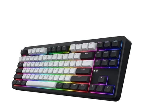 ⁨Klawiatura dla graczy Hator Rockfall 3 TKL Wireless mechaniczna czarna (klawisze czarno-białe)⁩ w sklepie Wasserman.eu
