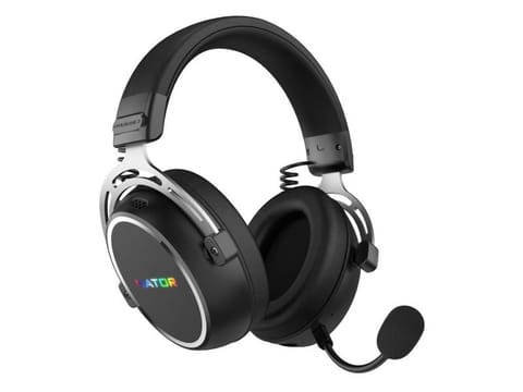 ⁨Słuchawki dla graczy Hator HYPERGANG 3 Wireless bezprzewodowe czarne⁩ w sklepie Wasserman.eu
