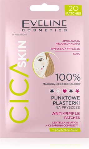 ⁨EVELINE CICA SKIN Punktowe plasterki na pryszcze 20 szt.⁩ w sklepie Wasserman.eu
