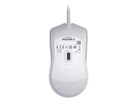 ⁨Mysz dla graczy Hator Pulsar 3 biała⁩ w sklepie Wasserman.eu