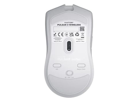 ⁨Mysz dla graczy bezprzewodowa Hator Pulsar 3 Wireless biała⁩ w sklepie Wasserman.eu