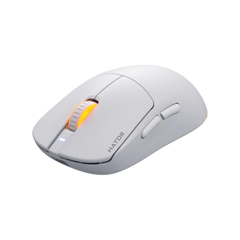 ⁨Mysz dla graczy Hator Quasar 3 biała⁩ w sklepie Wasserman.eu