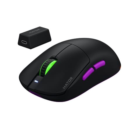 ⁨Mysz dla graczy Hator Quasar 3 Ultra 8K Wireless czarna⁩ w sklepie Wasserman.eu