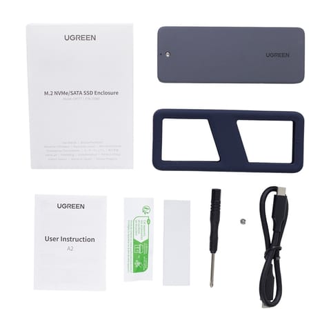 ⁨Obudowa dysku SSD UGREEN CM777, NVMe/SATA, 20Gbps, USB-C⁩ w sklepie Wasserman.eu