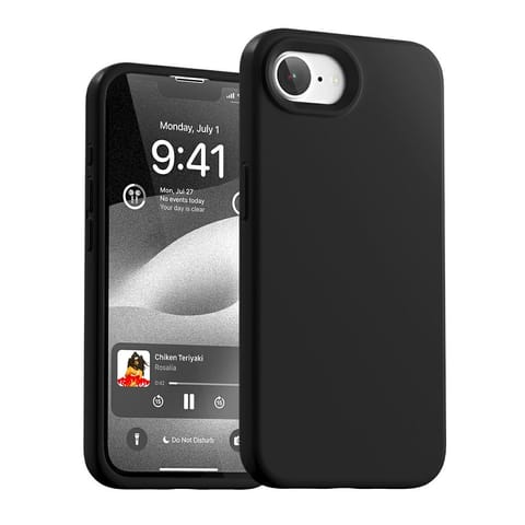 ⁨Etui Mercury Silicone do iPhone 16e      czarny⁩ w sklepie Wasserman.eu