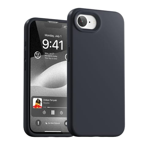 ⁨Etui Mercury Silicone do iPhone 16e      granatowy⁩ w sklepie Wasserman.eu