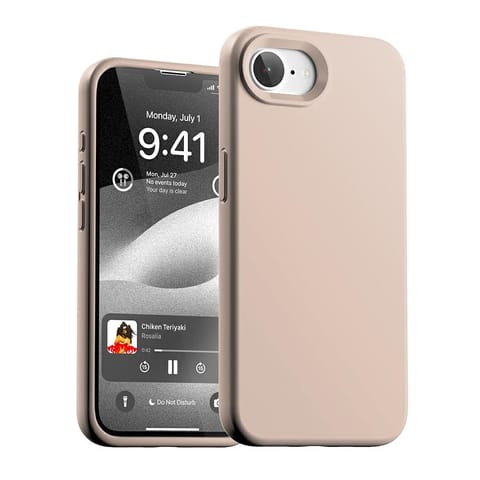 ⁨Etui Mercury Silicone do iPhone 16e      różowo-piaskowy⁩ w sklepie Wasserman.eu