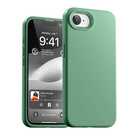 ⁨Etui Mercury Silicone do iPhone 16e      zielony⁩ w sklepie Wasserman.eu