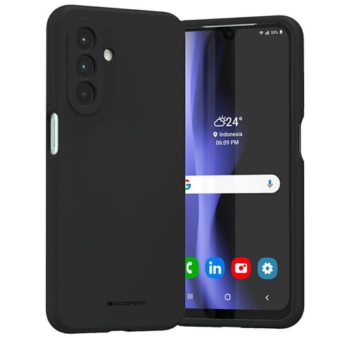 ⁨Etui Mercury Silicone do Samsung Galaxy  A26 czarny⁩ w sklepie Wasserman.eu