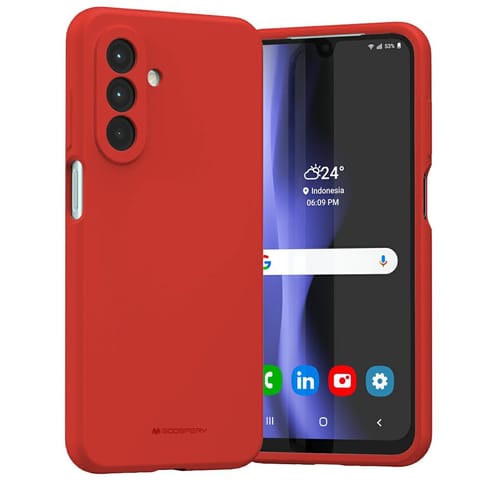⁨Etui Mercury Silicone do Samsung Galaxy  A26 czerwony⁩ w sklepie Wasserman.eu