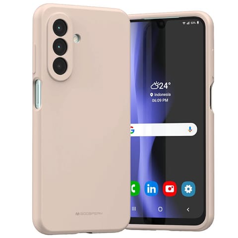 ⁨Etui Mercury Silicone do Samsung Galaxy  A26 różowo-piaskowy⁩ w sklepie Wasserman.eu